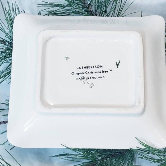 Cuthbertson Original Christmas Tree Ash Tray Trinket Plate Dish Vintage - Picture 3 of 9